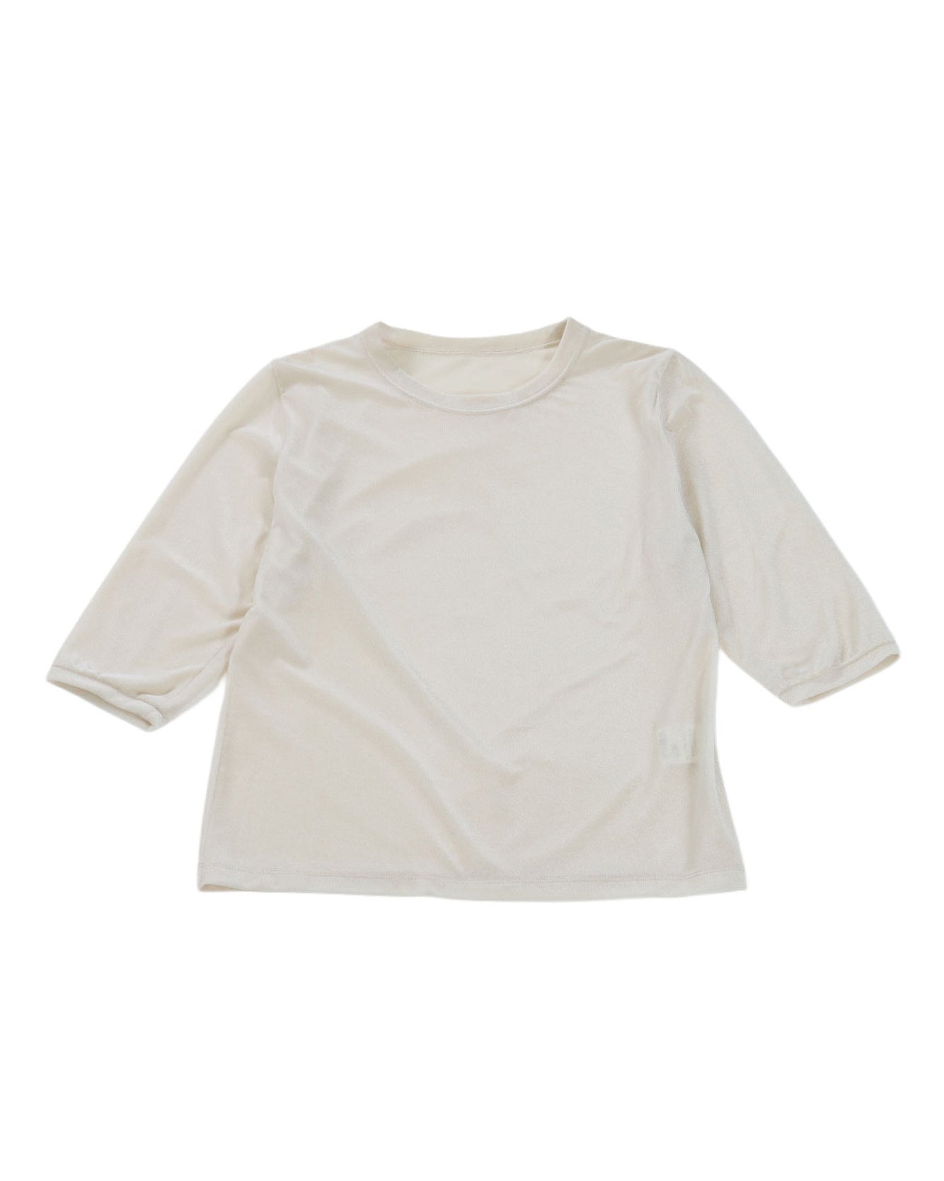 SOFT SHEER VELOUR TOP - OFFWHITE