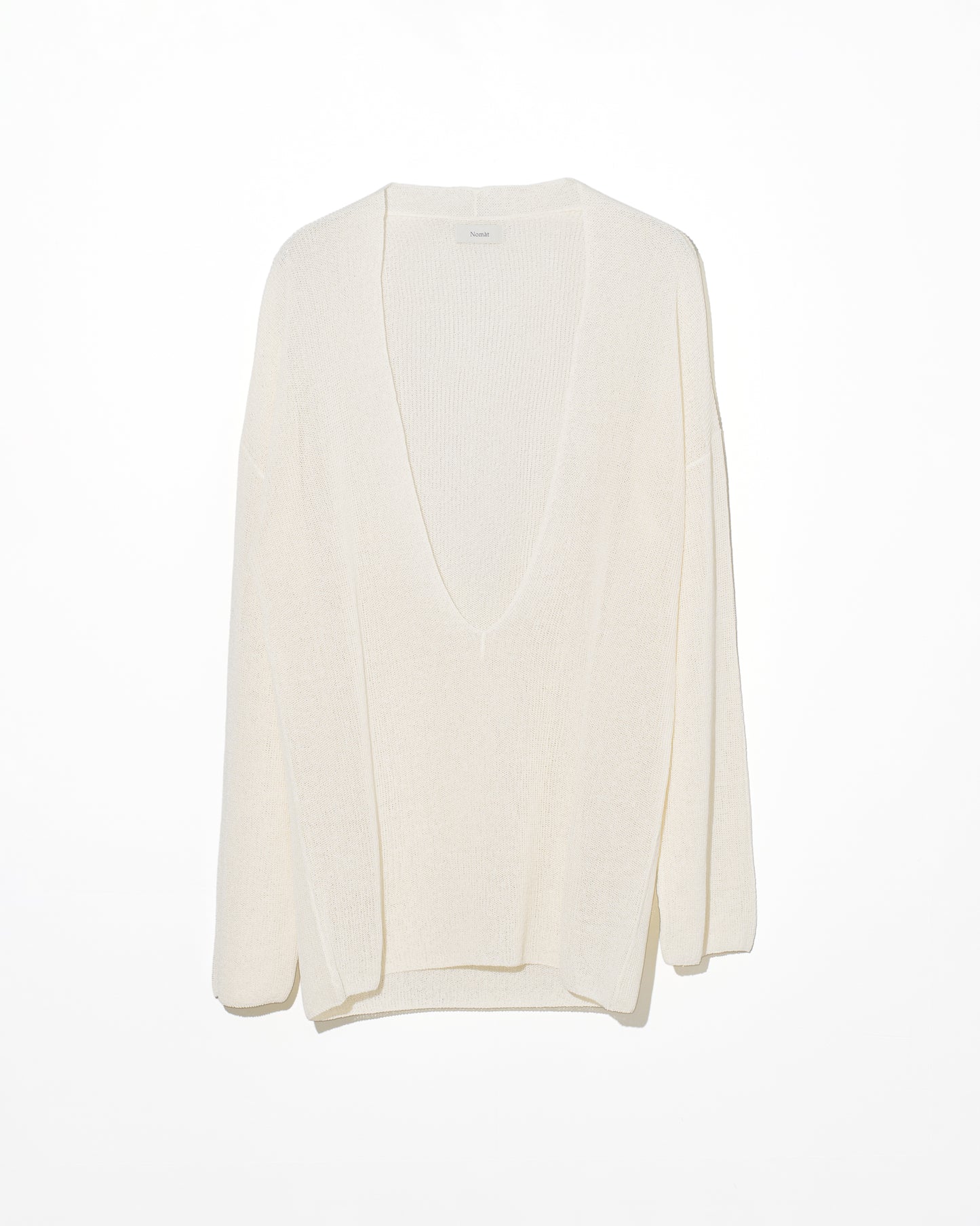 DEEP V WIDE KNIT - WHITE