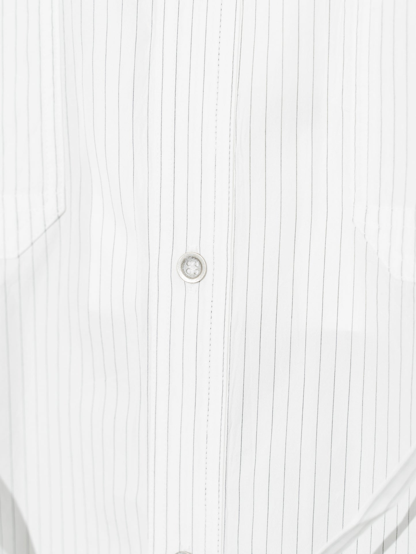 TIE SHIRT/SILK COTTON STRIPE