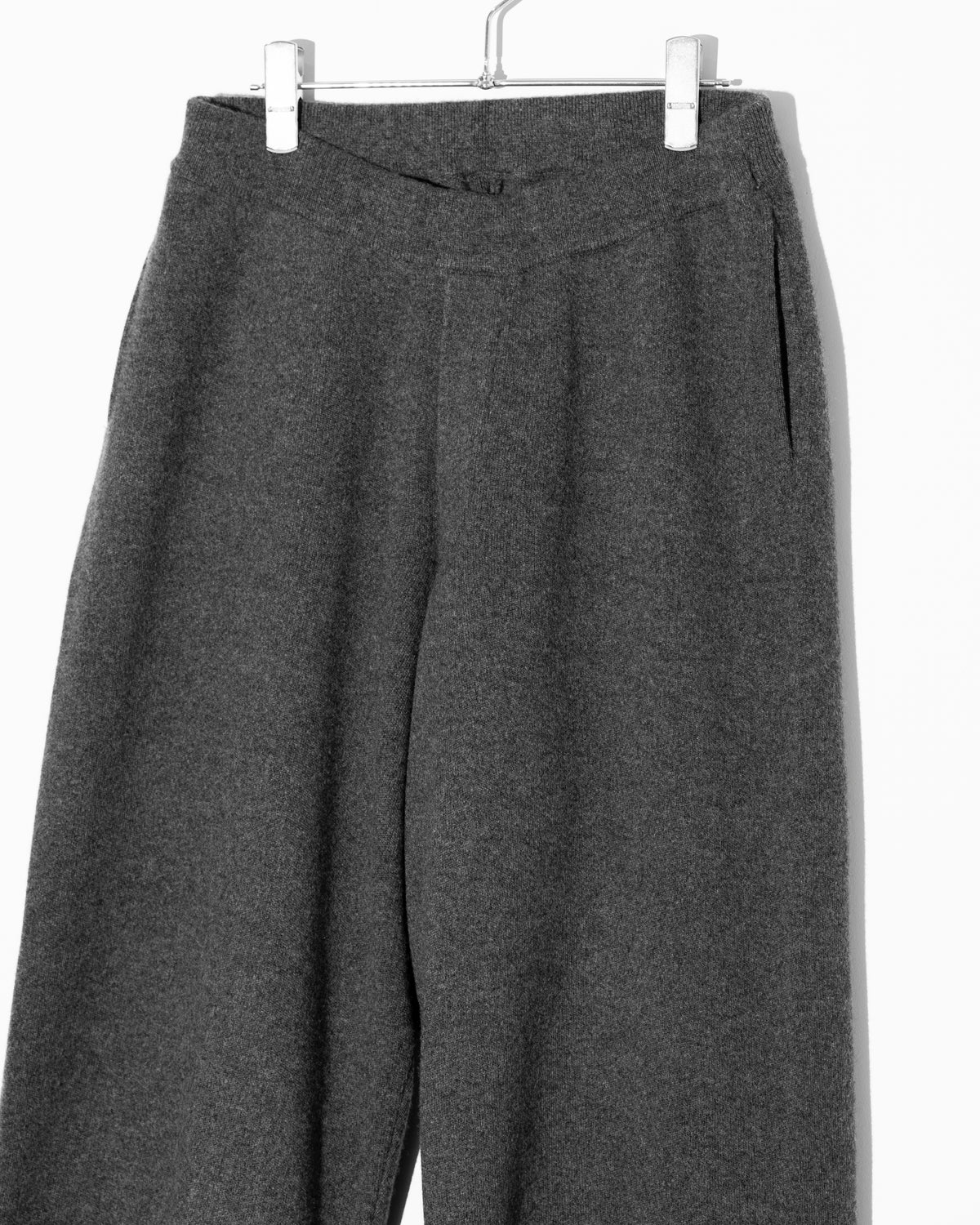 WOOL CASHMERE WIDE PT - T.GRAY