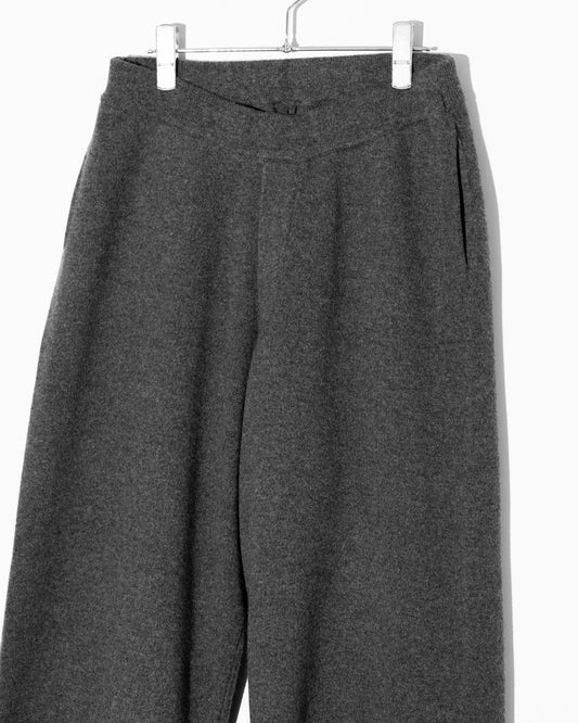 WOOL CASHMERE WIDE PT - T.GRAY