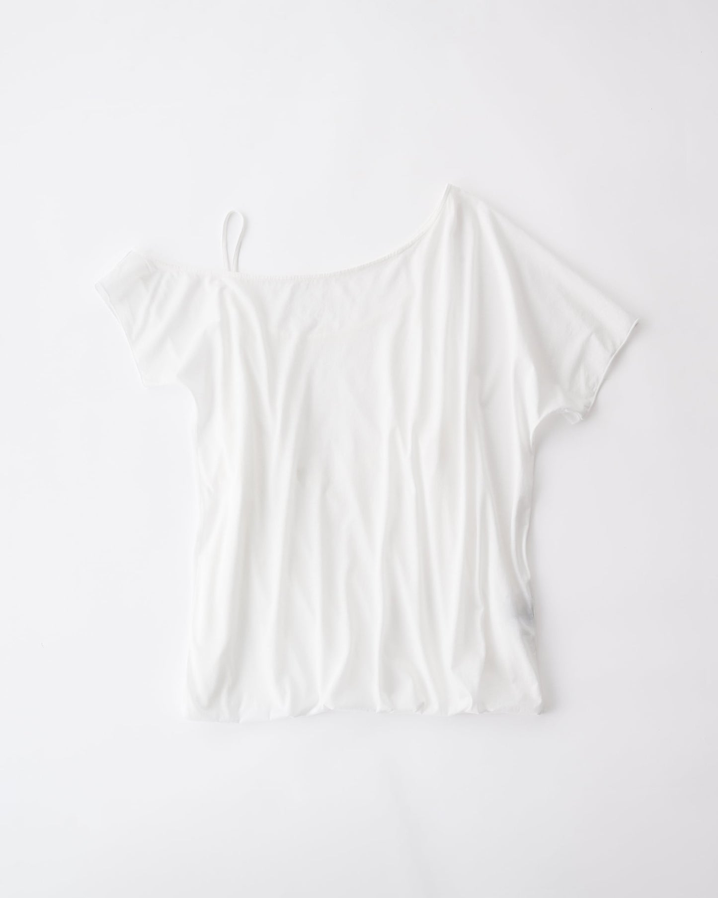 FRESCA ZERO JERSEY 3WAYS LAYERED ONE PIECE T - WHITE