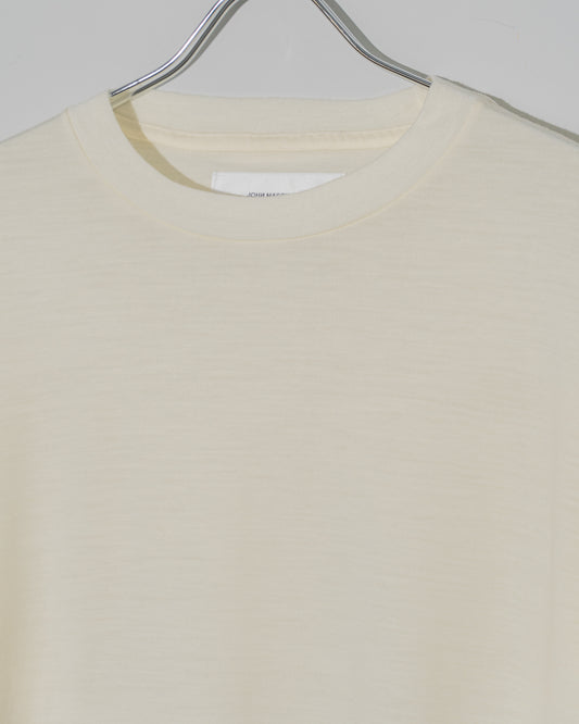 WASHABLE WOOL L/S T-SHIRT - OFF WHITE