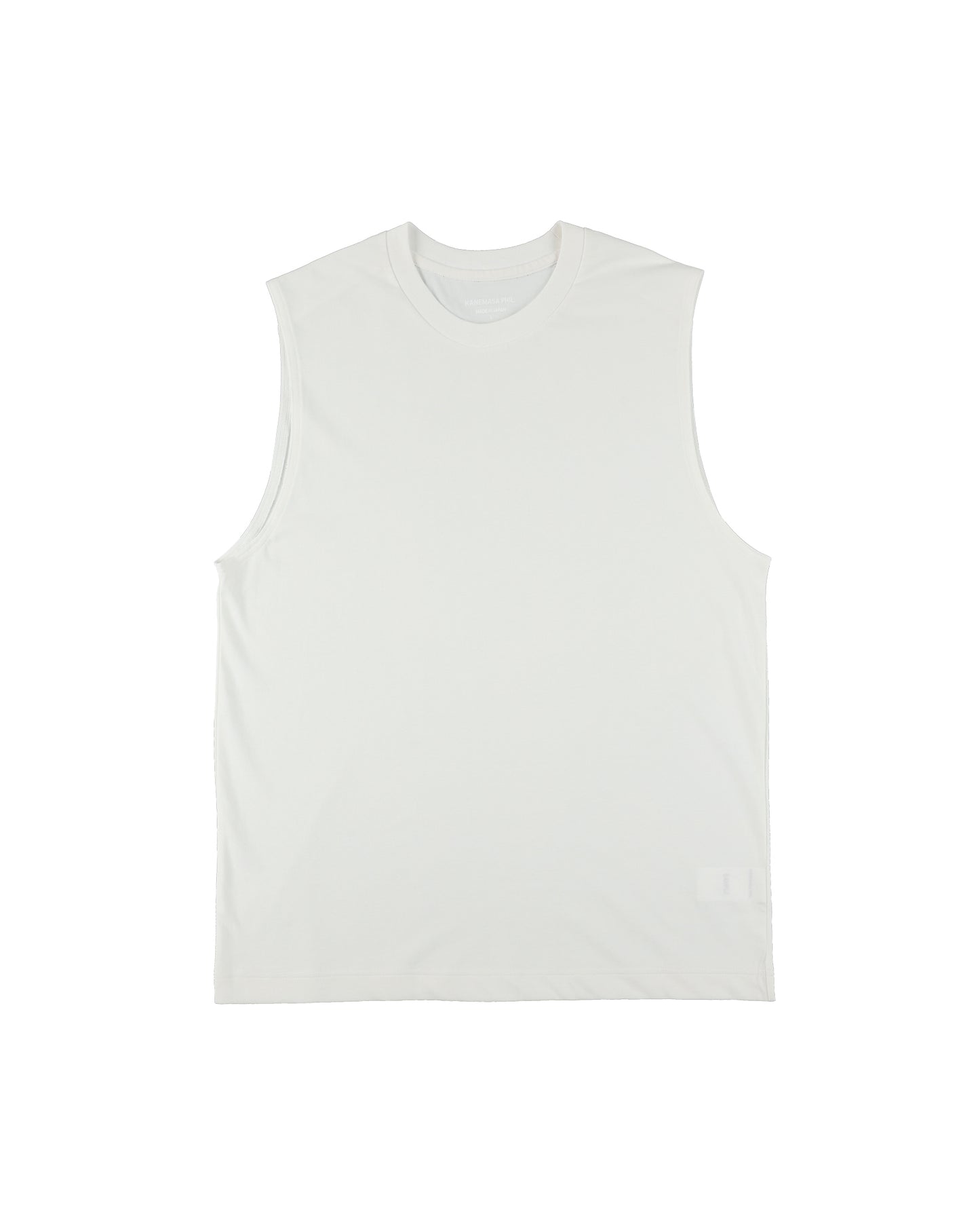 36G HIGH TWIST SLEEVELESS TEE - WHITE