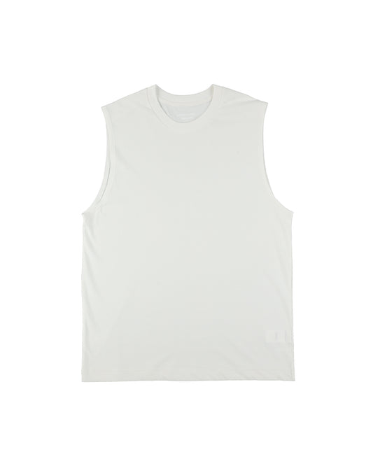 36G HIGH TWIST SLEEVELESS TEE - WHITE