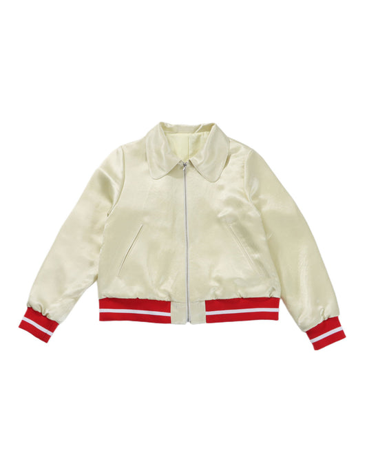 SHIMMER LOOP JACKET - CREAM