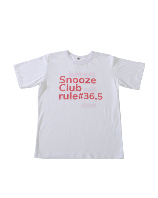 SNOOZE CLUB T-SHIRT - WHITE