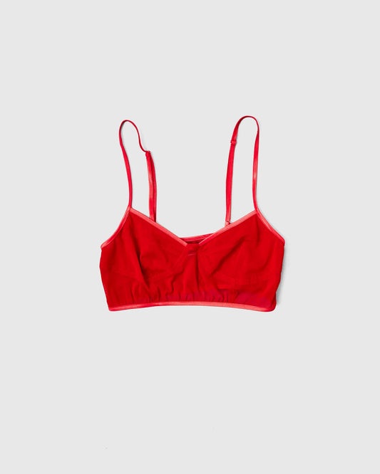POWER NET TULLE BRA - RED