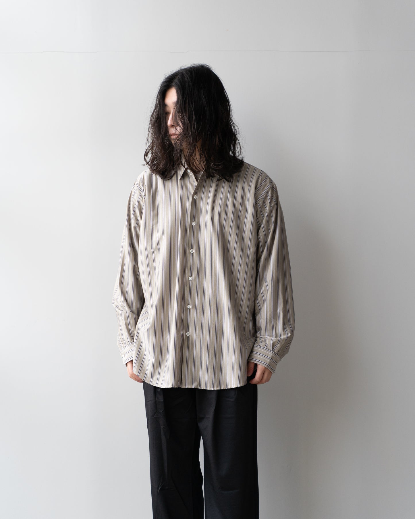 46G STRIPE ATMOSPHERE SHIRT - PURPLE BLACK