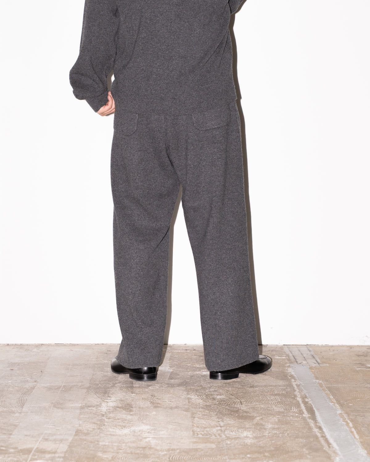 WOOL CASHMERE WIDE PT - T.GRAY