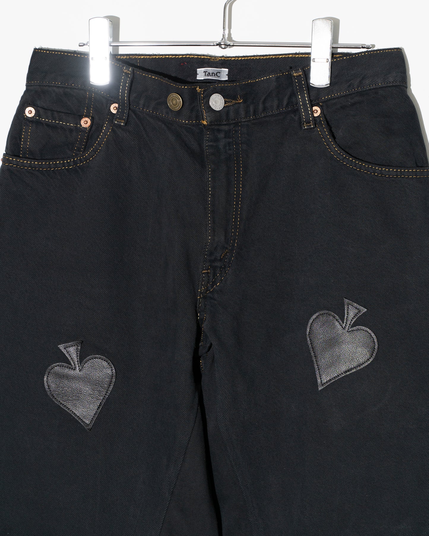 SPADE PATCH BAGGY REMAKE DENIM - BLACK