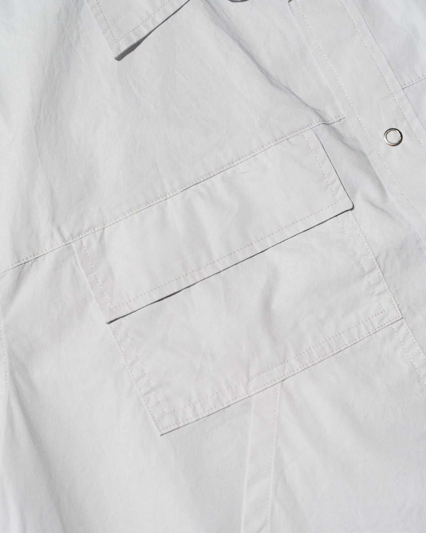 PIONEER S/S MULTI POCKETS SHIRT - LIGHT GREY