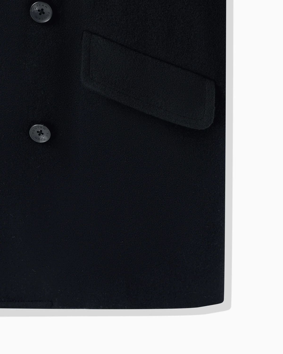 PEA JACKET - BLACK