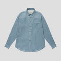 RONACHECK WRINKLE OVERSIZED SHIRTS - LIGHT SKY BLUE