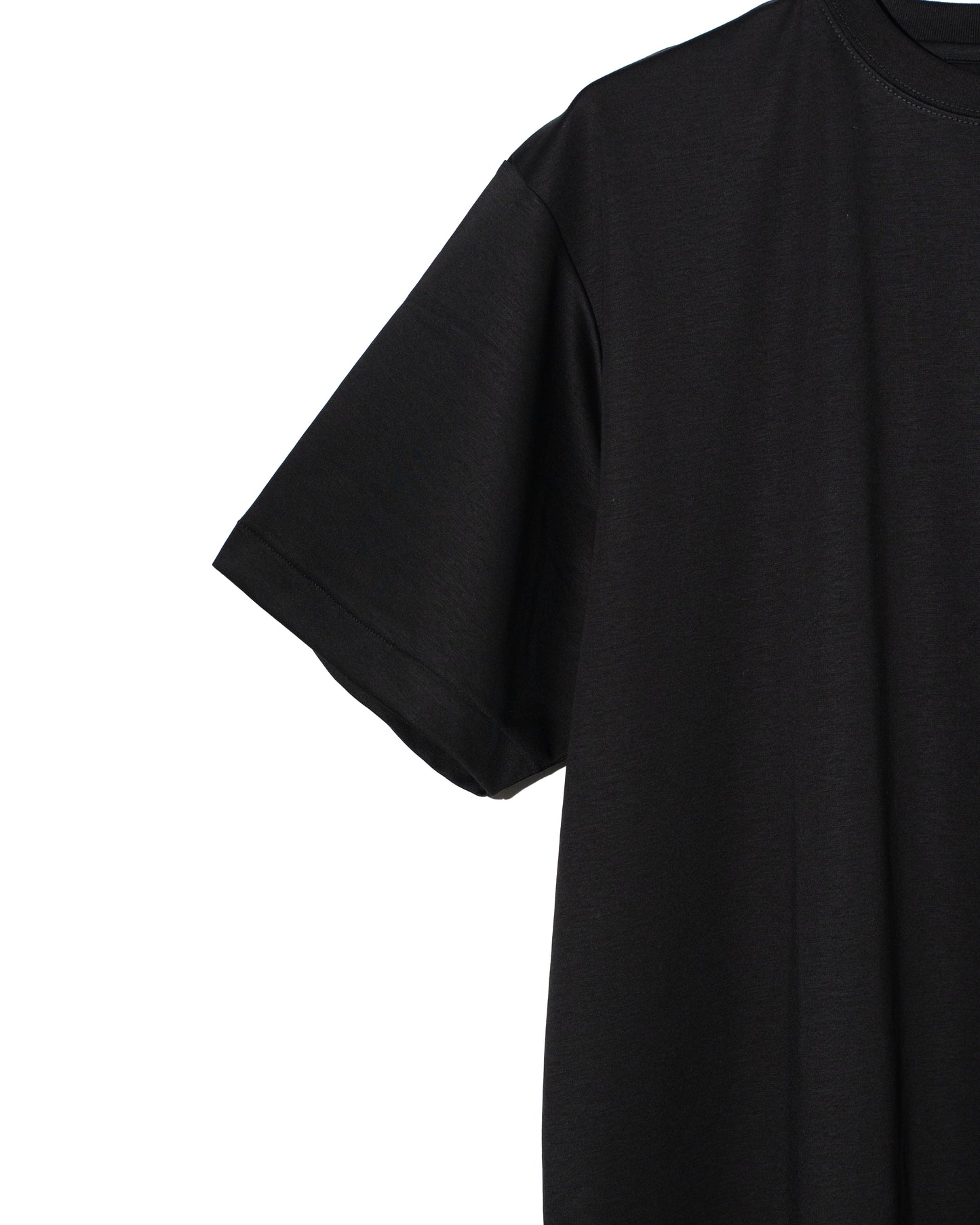 SUPIMA COTTON S/S T-SHIRT - BLACK