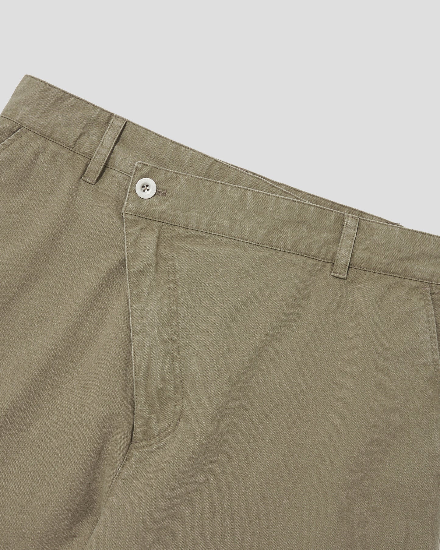 COTTON CATION TWIST WIDE PANTS - SMOKY BEIGE