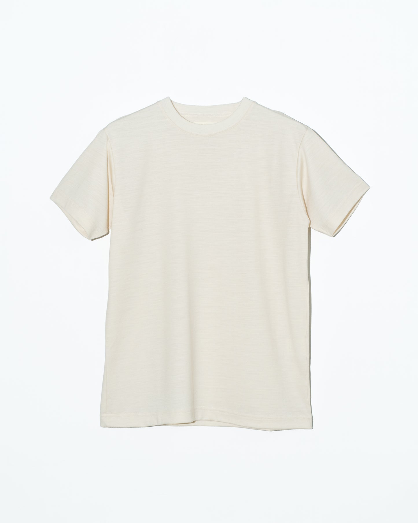 WOOL S/S T-SHIRT - IVORY