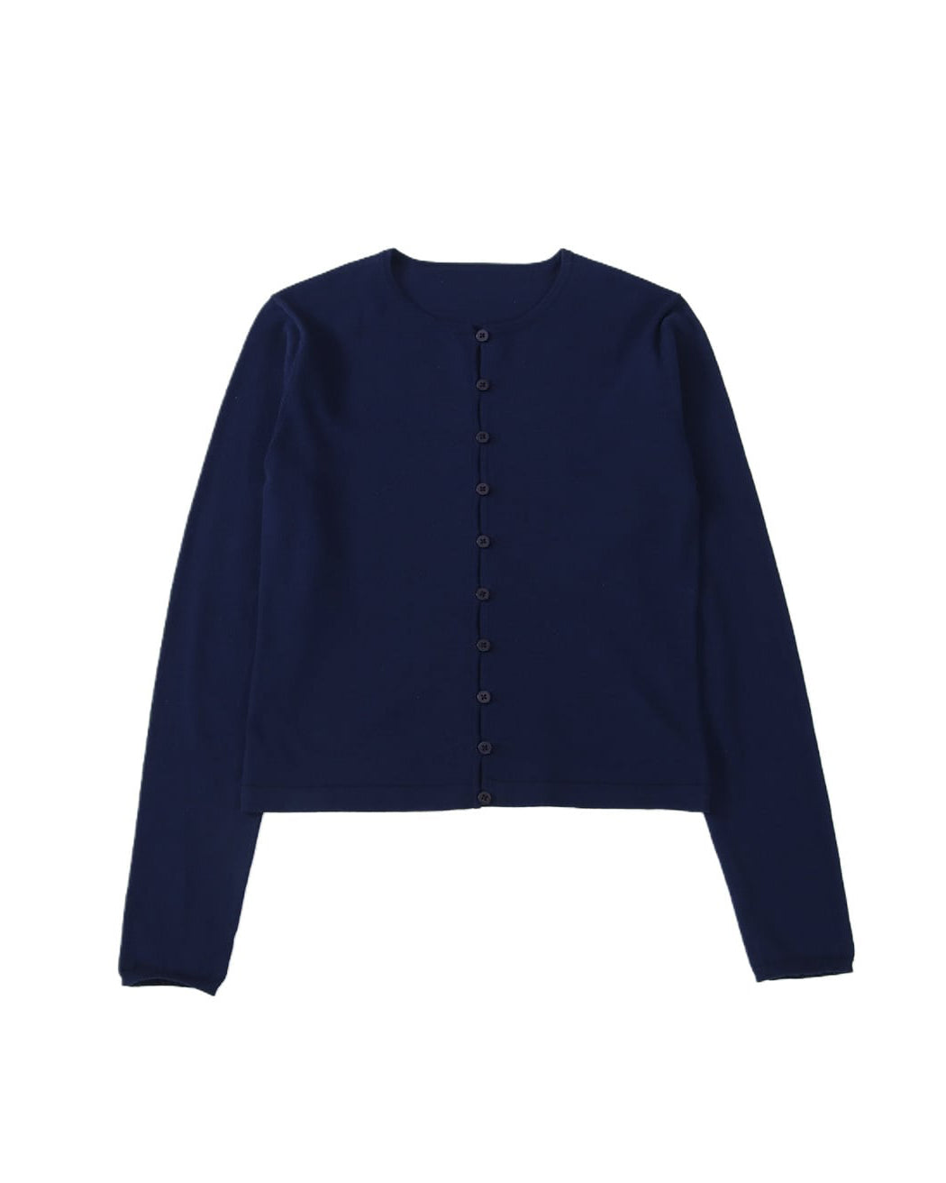 SLOUCHY BUTTON CARDIGAN - NAVY