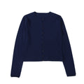 SLOUCHY BUTTON CARDIGAN - NAVY