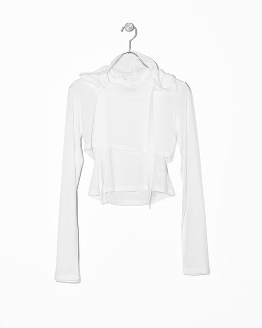 HOODIE SET TOP - WHITE