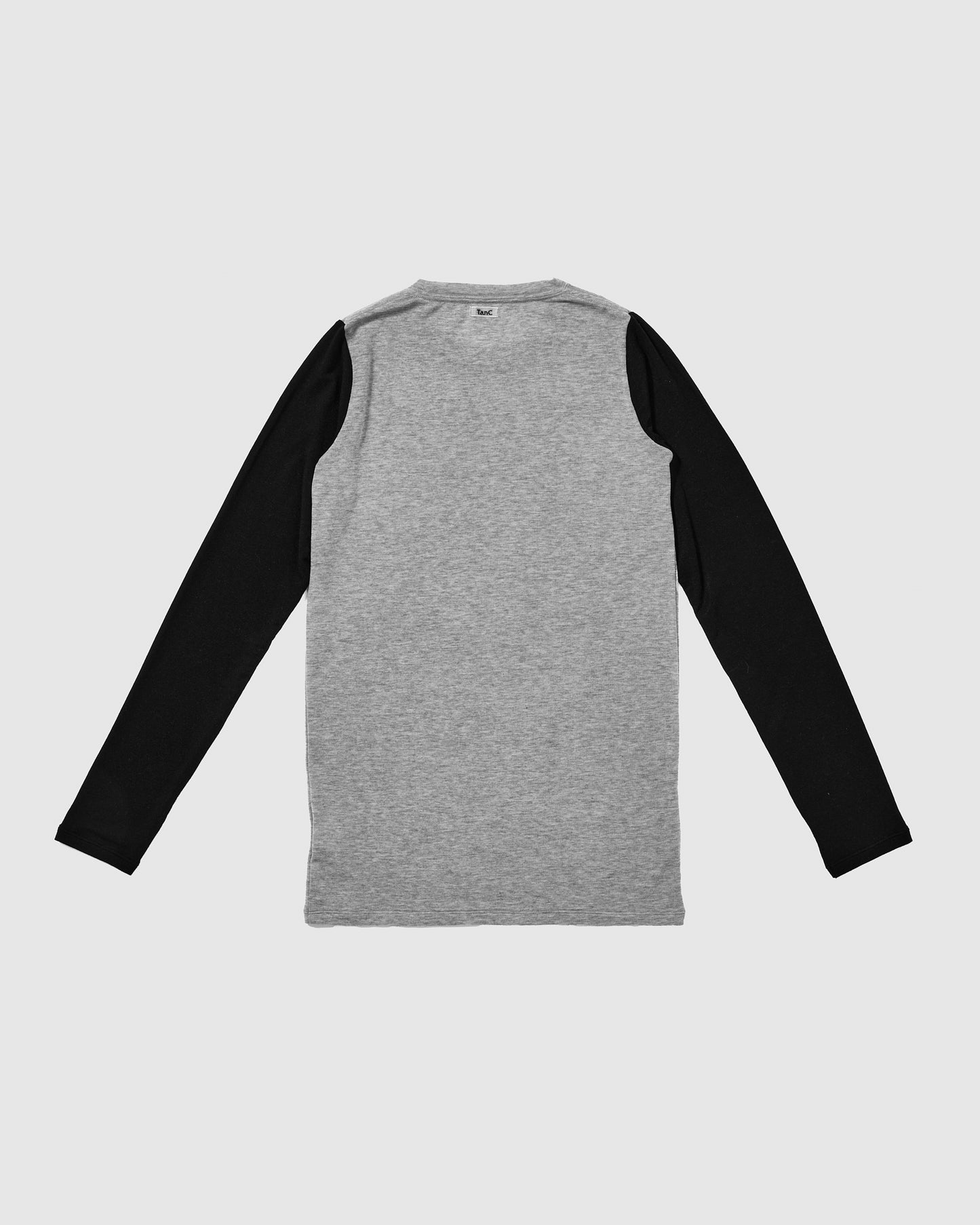 FEEL GOOD LONGSLEEVE - GREY×BLACK