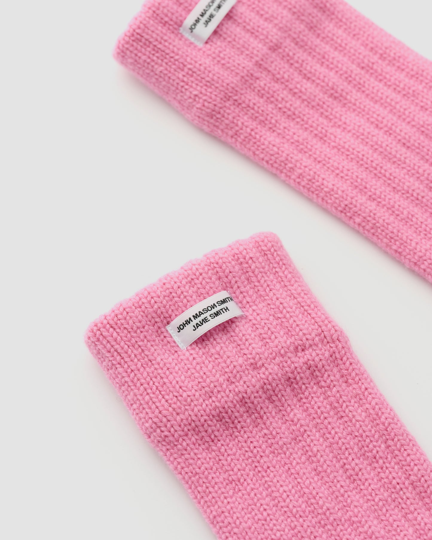5G THREE FINGERLESS KNIT GLOVES - PINK