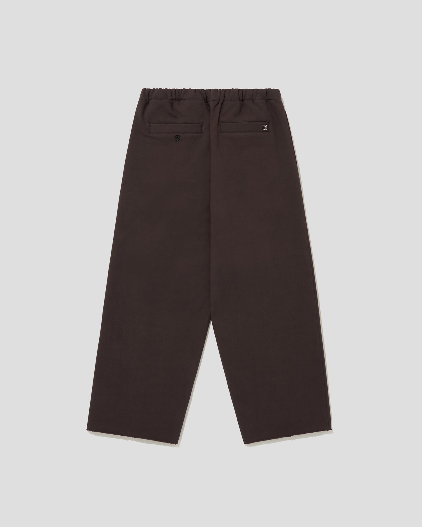 PINTUCK JERSEY WIDE PANTS - HICKORYBROWN