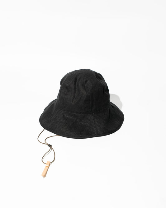 LINEN HAT MADE BY NINE TAILOR - BLACK