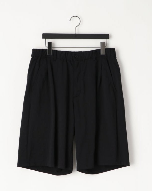 36G NYLON TUCK EASY SHORTS - BLACK DYE