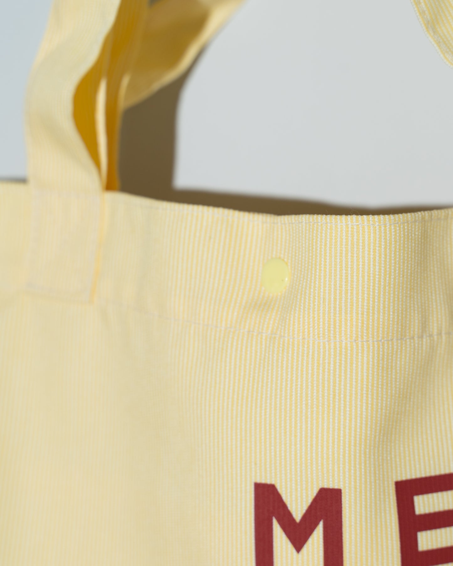 STRIPE LOGO TOTE BAG - YELLOW