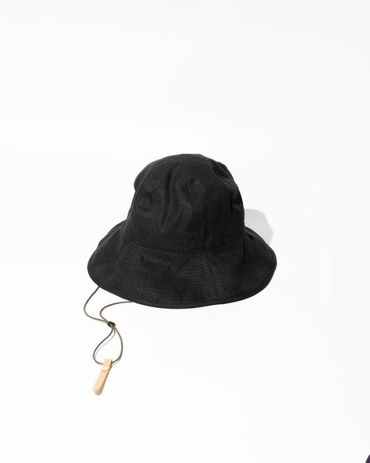 LINEN HAT MADE BY NINE TAILOR - BLACK