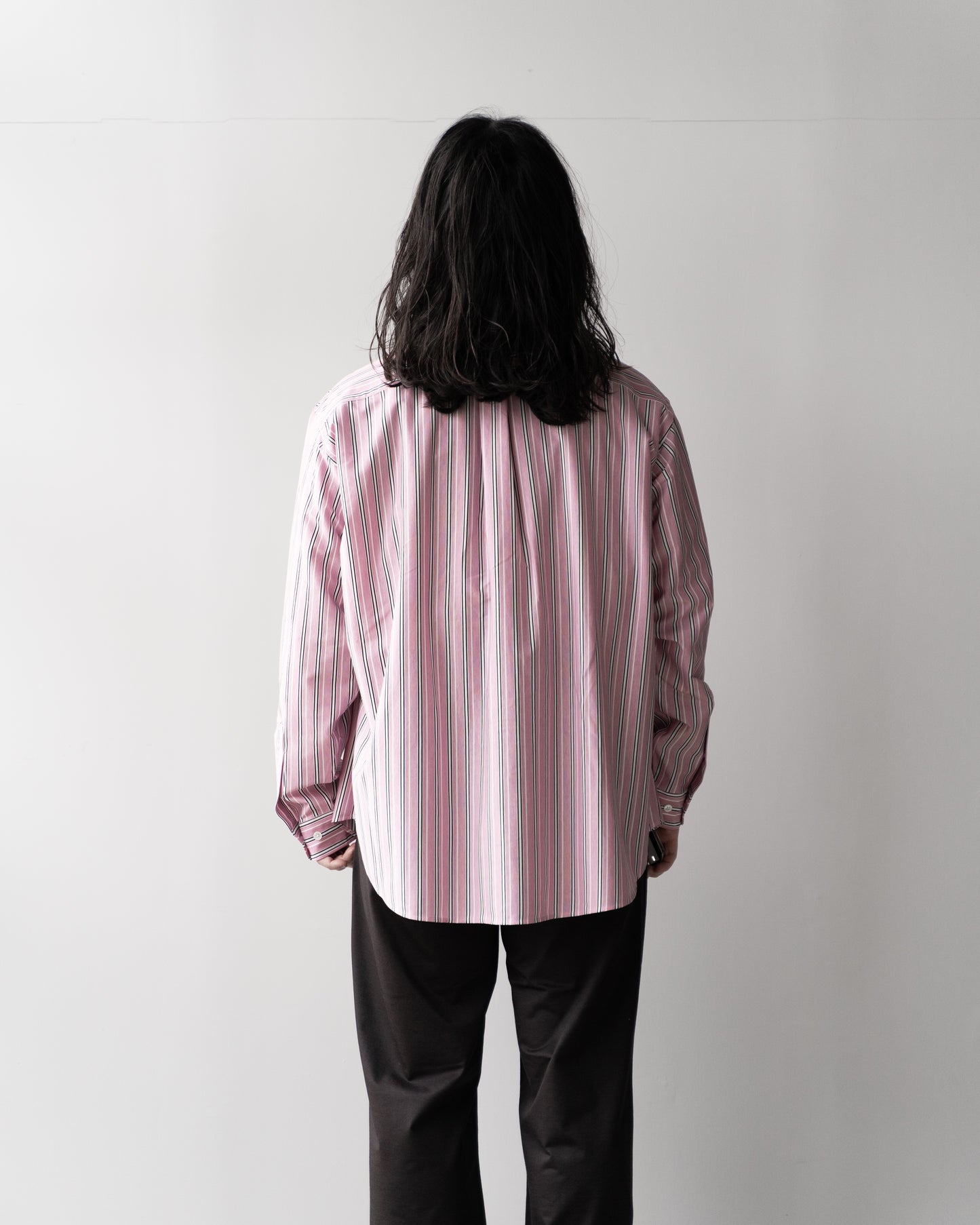 46G STRIPE ATMOSPHERE SHIRT - PINK BLACK