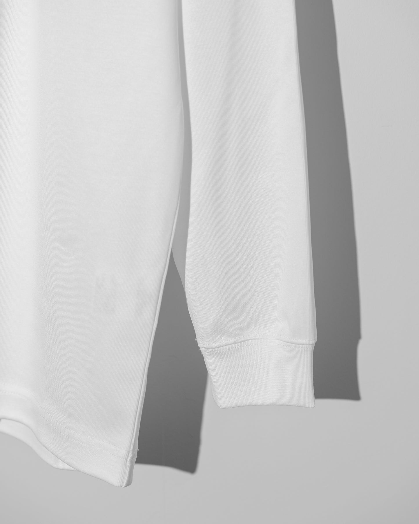 PREMIUM JERSEY LONG SLEEVE SHIRT - WHITE