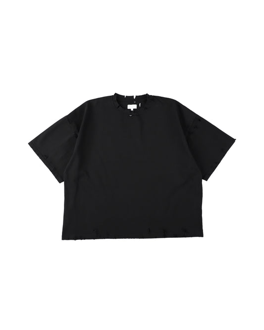 22G MAX WEIGHT SCRATCHES TEE - BLACK