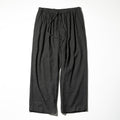 CASHMERE WIDE PANTS - CHARCOAL GRAY