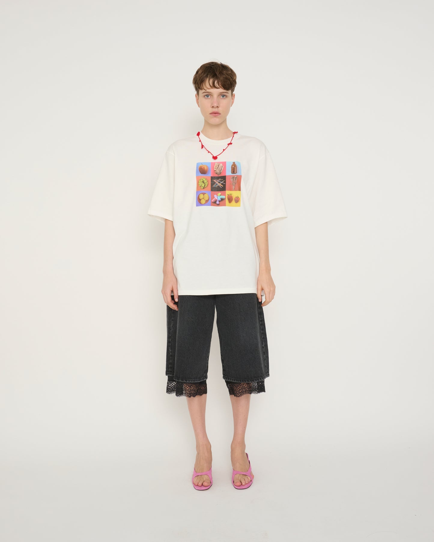 IVORY SERRA STILL LIFE OBJECT BOLINAS CA 2009 S/S T-SHIRT - WHITE