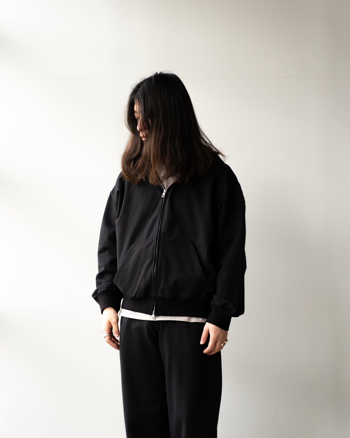 36G ZIP HOODIE - BLACK