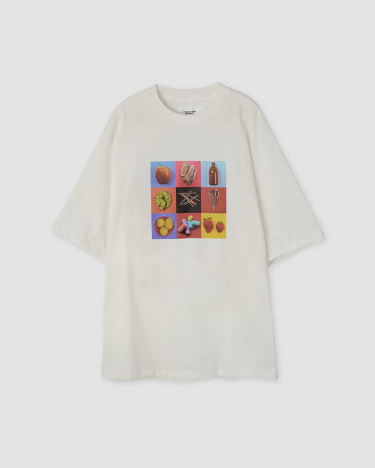 IVORY SERRA STILL LIFE OBJECT BOLINAS CA 2009 S/S T-SHIRT - WHITE