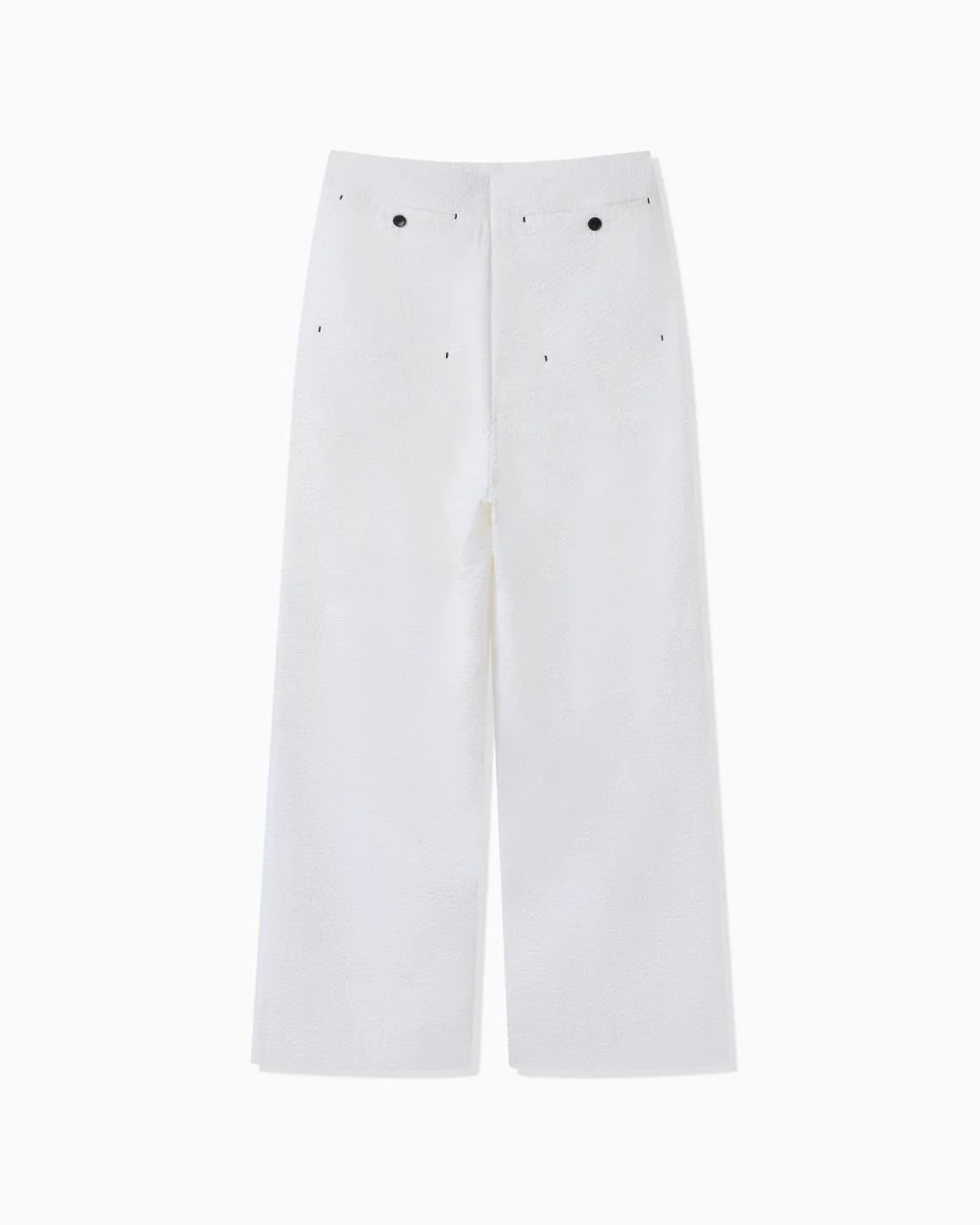 SHEER SEERSUCKER HAKAMA PANTS  - WHITE