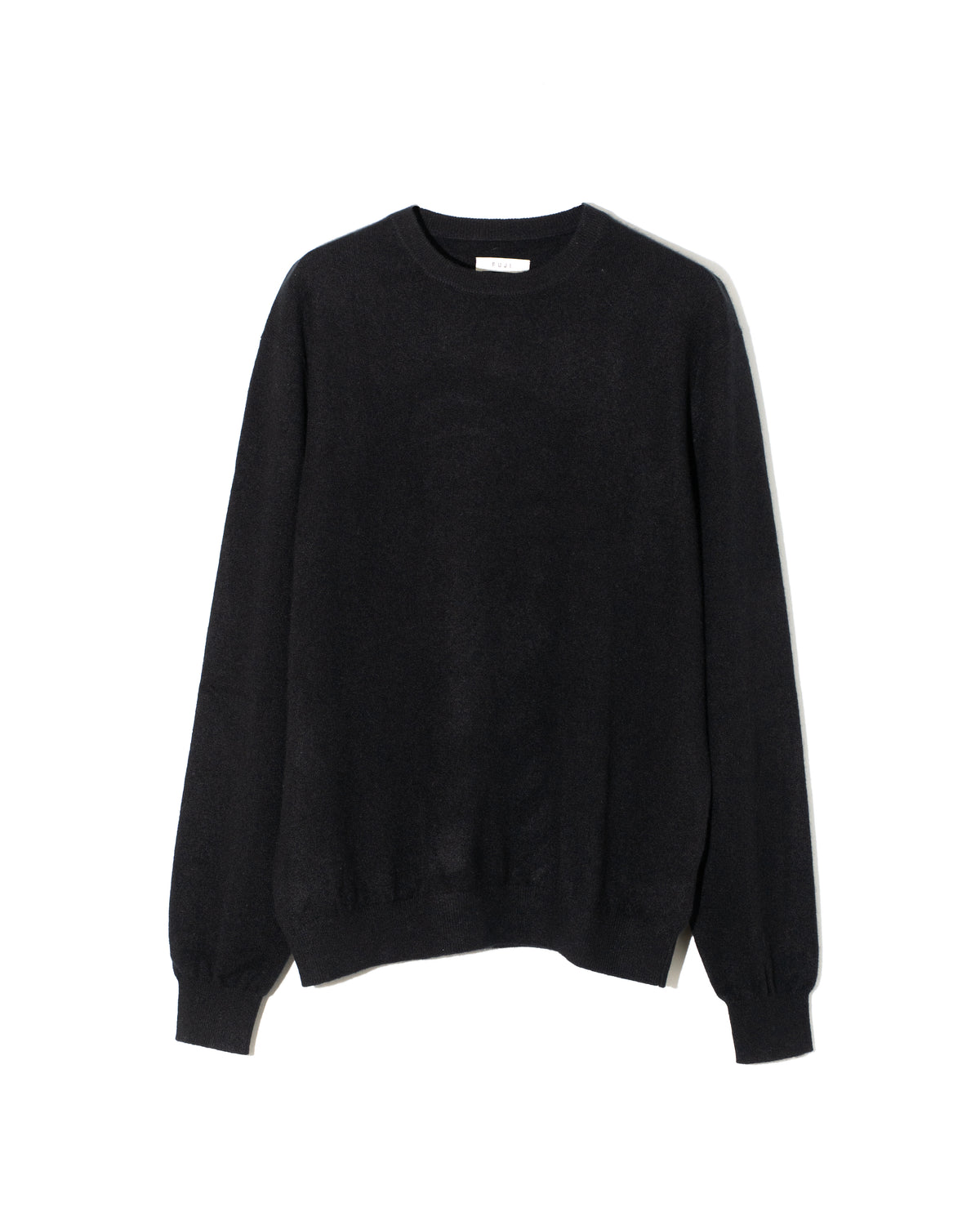 CASHMERE CREW NECK KNIT - BLACK