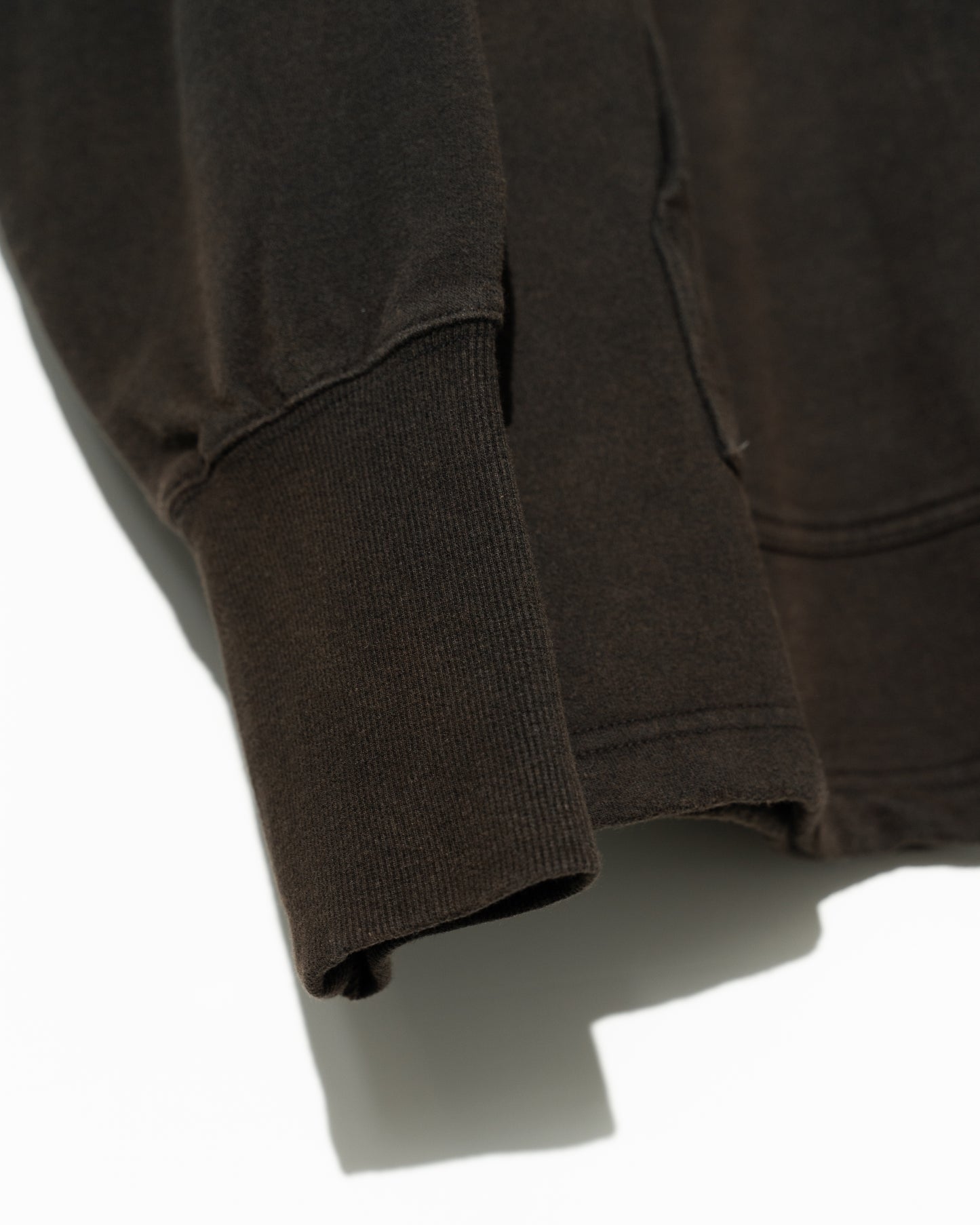 REIMAGINED NEWBOY FLEECE-LINED SWEATSHIRT - BLEACHED BLACK