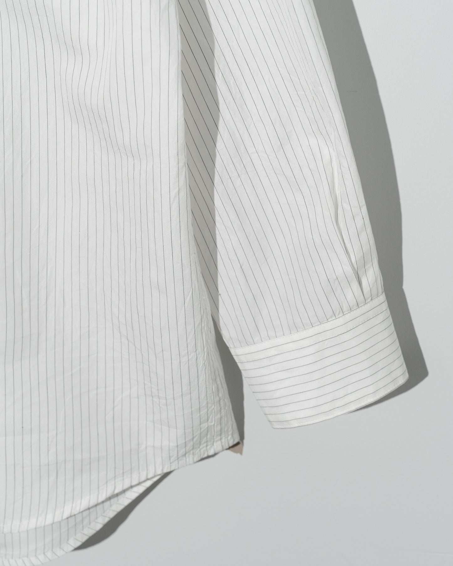 L/S SHIRT / SILK COTTON STRIPE