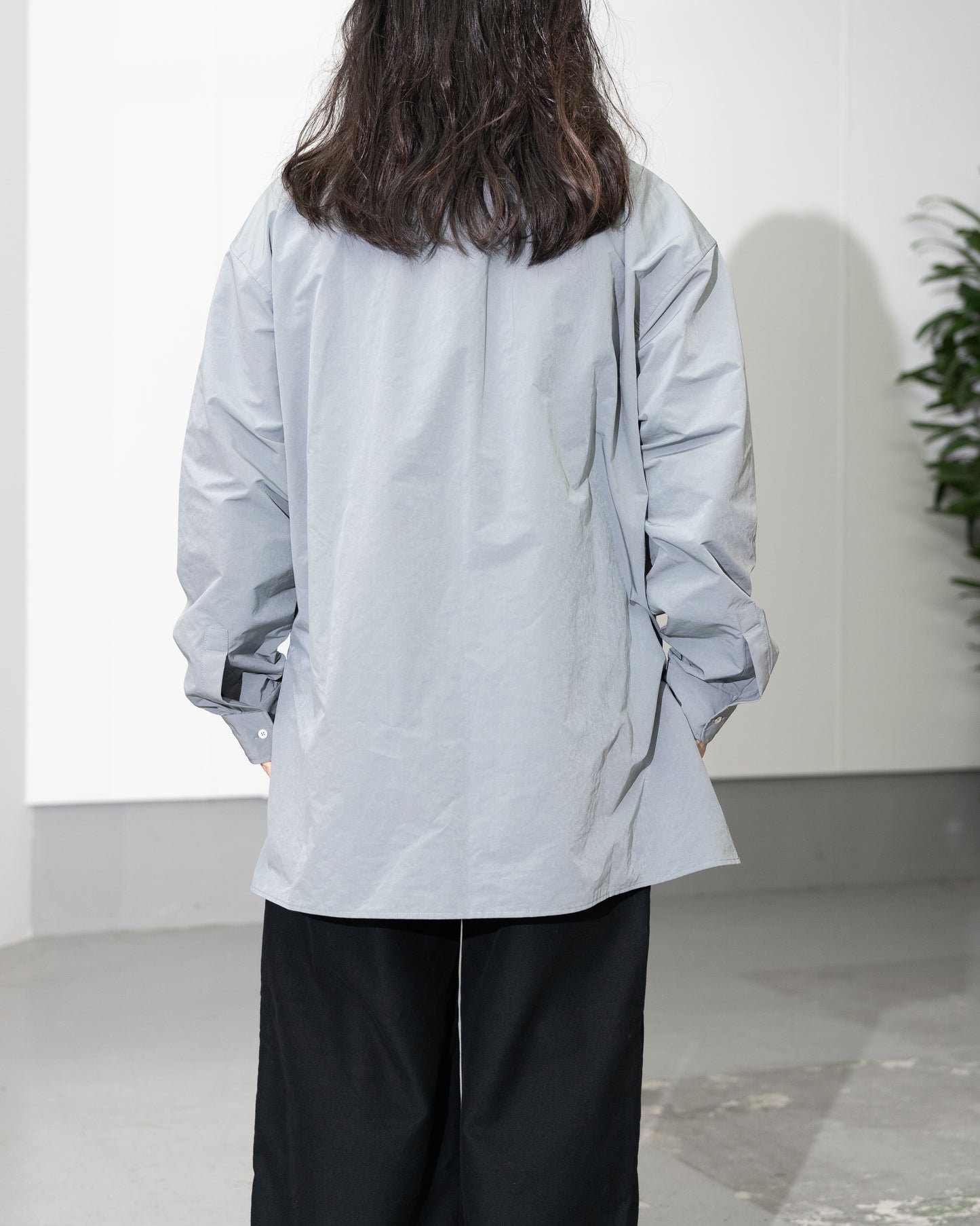 OVER SIZE PULL OVER SHIRTS - SAGE