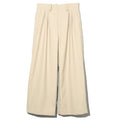 HOLLOW WIDE TROUSERS - PISTACHIO