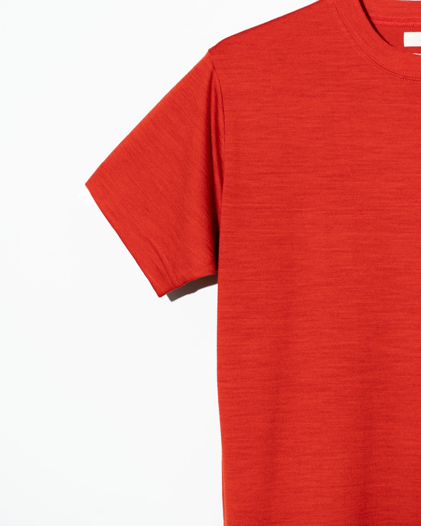 WOOL S/S T-SHIRT - RED