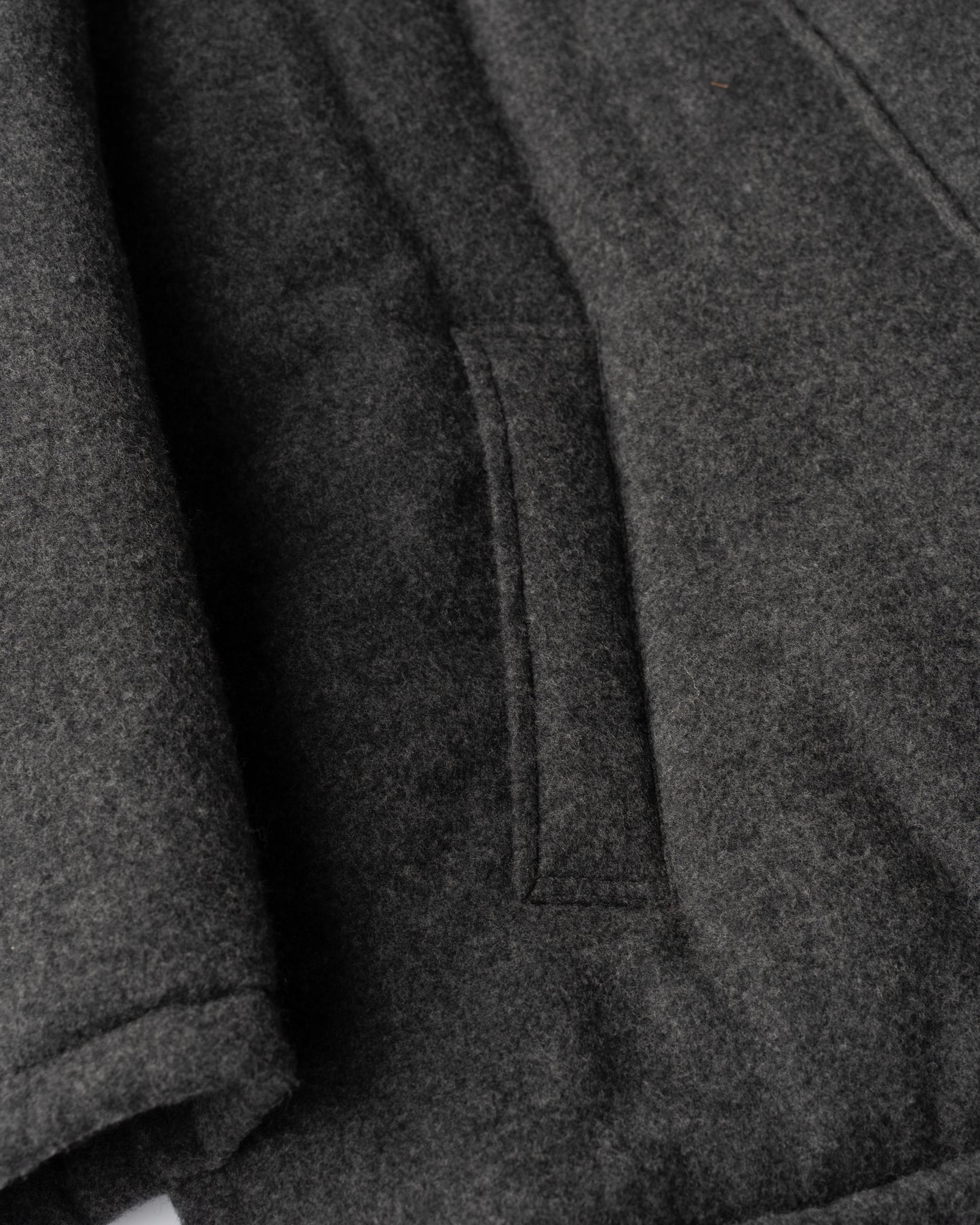 CASHMERE PADDED COAT - CHARCOAL GRAY