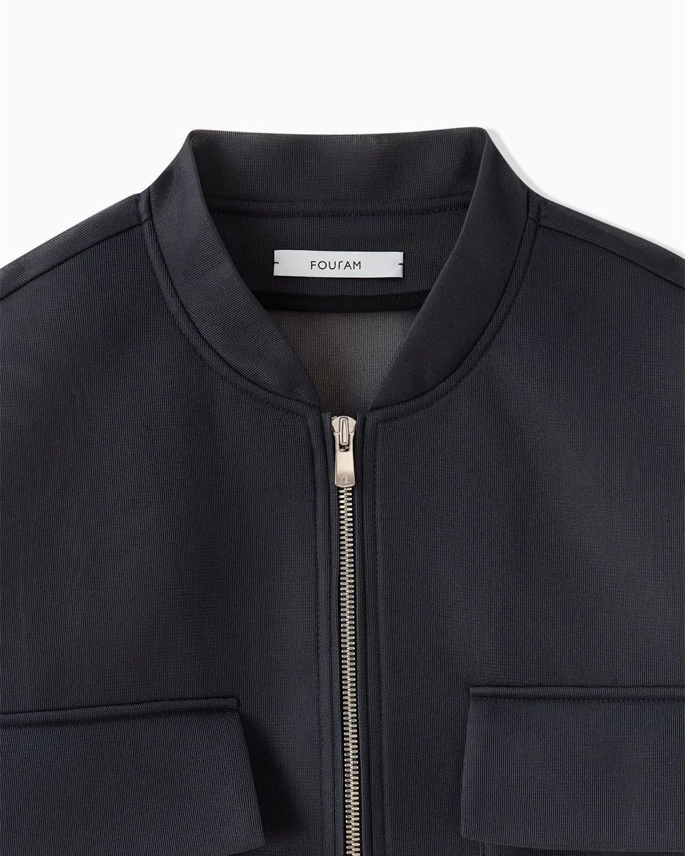 DOUBLE-KNIT JACKET - CHARCOAL