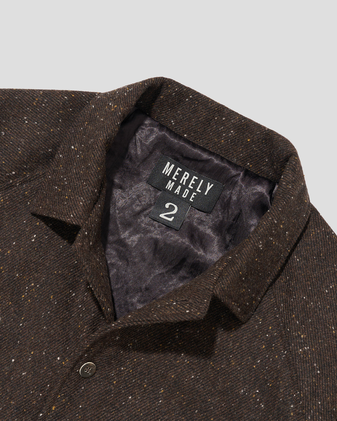 COLOR NAP TWEED COACH JACKET - NAP BROWN