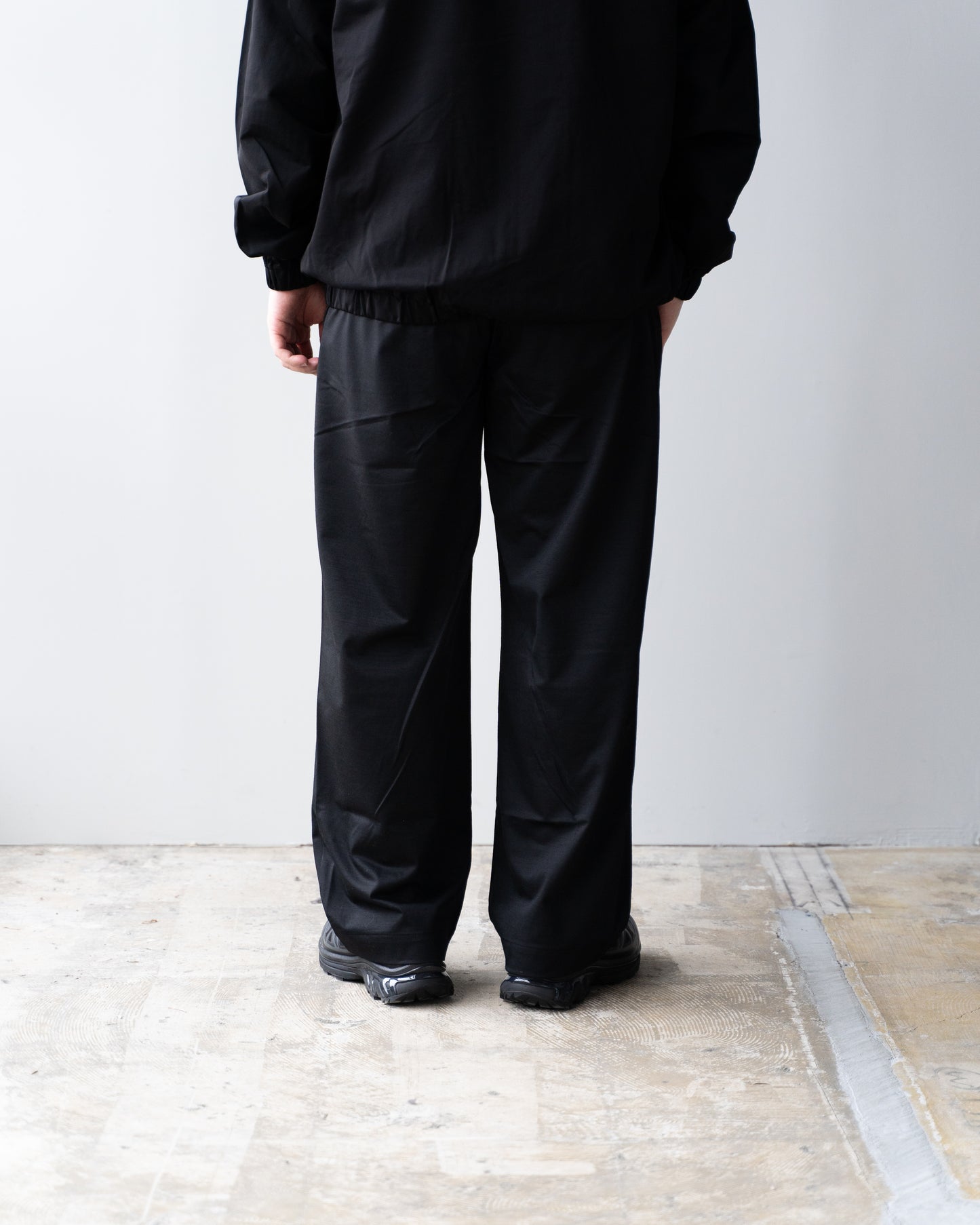 36G WOOL TROUSERS - BLACK