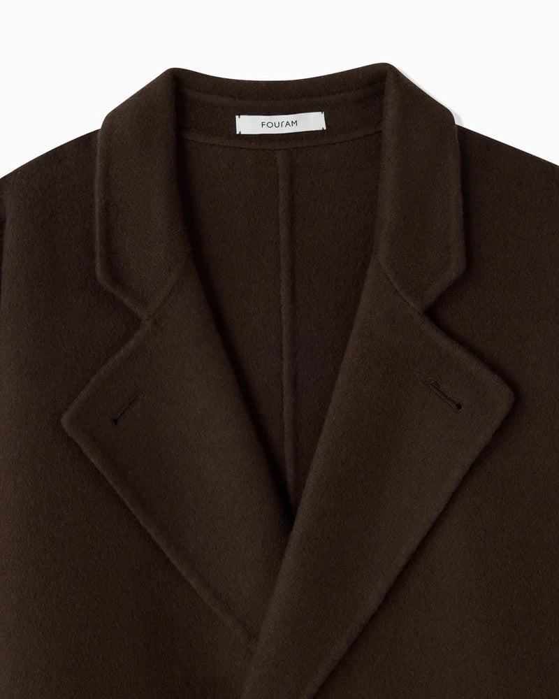WOOL RIVER COAT - BROWN